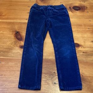 HANNA ANDERSSON 150 Corduroy Straight Leg Pants Navy Blue